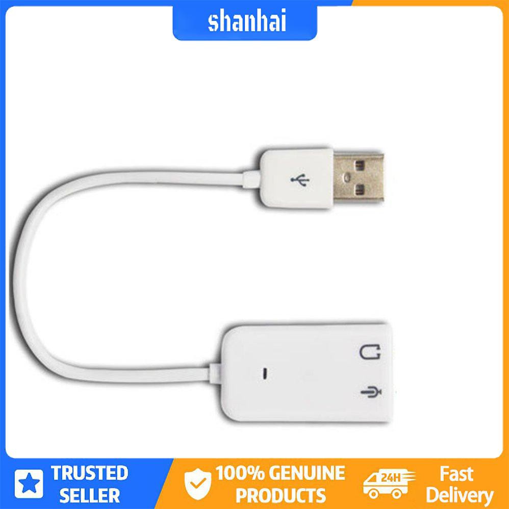 2.0 Ảo 7.1 Kênh bên ngoài Usb Âm thanh Bộ chuyển đổi Âm thanh Card âm thanh Âm thanh