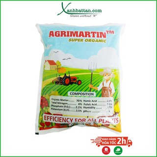 Phân hữu cơ vi sinh Agrimartin Bỉ Chuyên cho rau sạch và hoa kiểng 1 kg