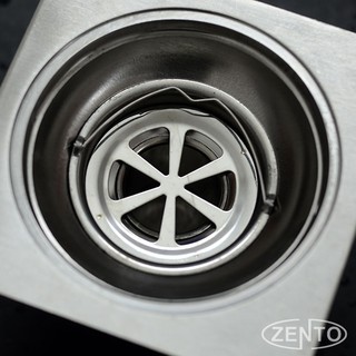 Phễu thoát sàn chống mùi inox Zento TS125