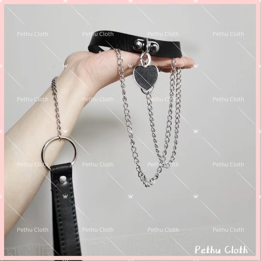 Vòng cổ dây choker xích vàng Cosplay sexy--Có thể kết hợp với bất kì váy ngủ nào của shop--OldGL