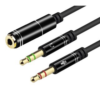 Dây 2 Đầu Jack Loa 3.5 Chuyển Tai Nghe Phone Thành Loa Và Mic Máy Tính / Gộp Audio Và Mic 3.5 Ra Tai Nghe