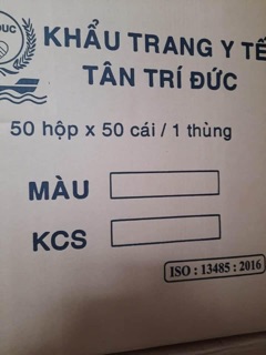 Khẩu trang y tế 4 lớp hiệu Trí Đức