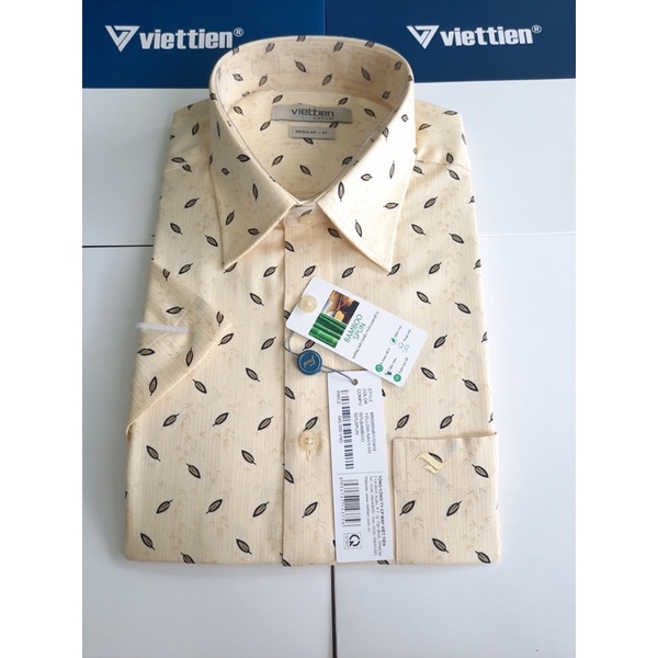 Áo vạt ngang việt tiến - chấm vàng