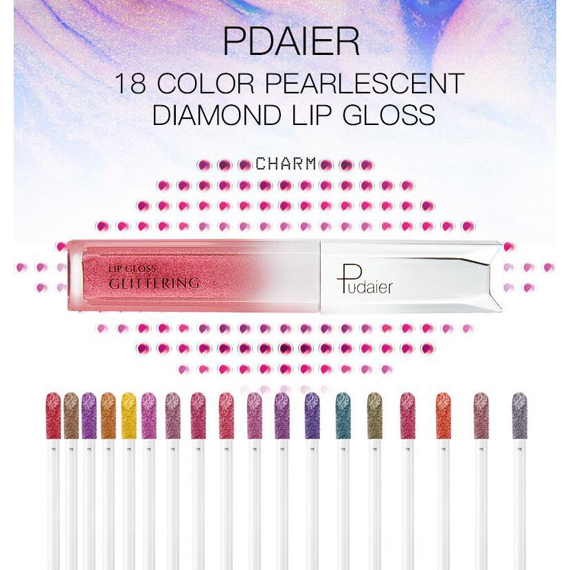 Son môi chống thấm nước lâu trôi Pudaier 18 màu 50g