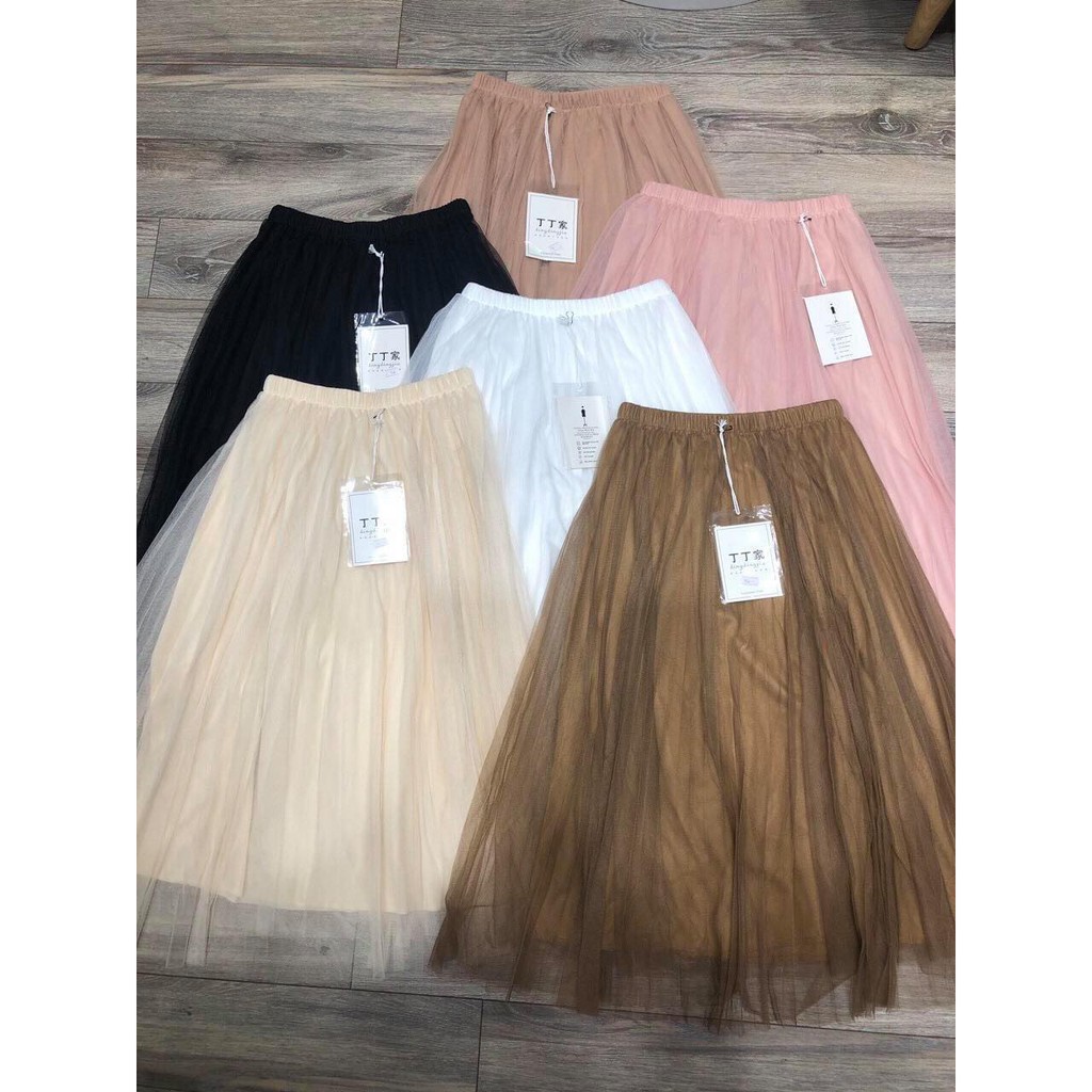 CHÂN VÁY LƯỚI DÀI XẾP LY CHẤT ĐẸP GIÁ HẠT DẺ !!! | BigBuy360 - bigbuy360.vn