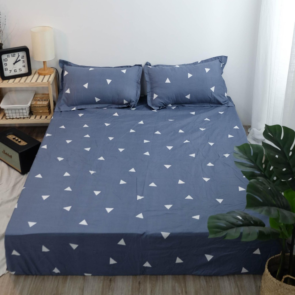 [RẺ VÔ ĐỊCH] Bộ Ga Và 2 Vỏ Gối Nằm 50x70 cm POLY COTTON Khách Chọn Mẫu