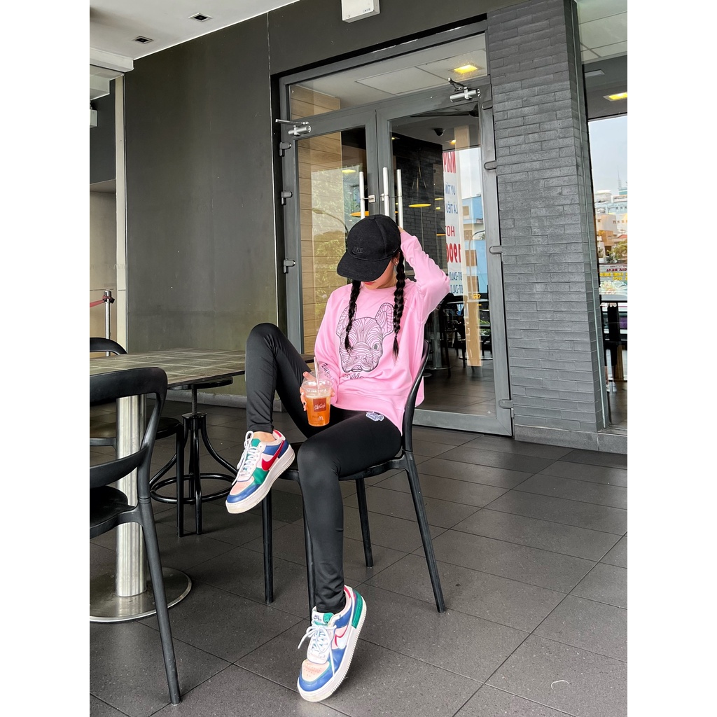 (HÀNG XUẤT XỊN) Áo thun tay dài Hồng Sweater Lifework Long sleeve T-shirt Full tem-tag, Size S M L Có quần short bán kèm