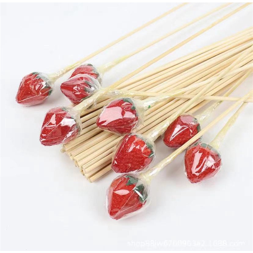 Set 5 Que Tre Tự Trang Trí Bó Hoa Kẹo Mút