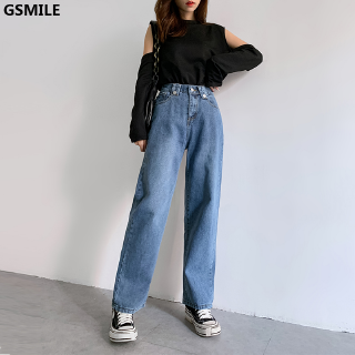 Quần Jeans Nữ Ống Rộng Thời Trang Hàn Quốc