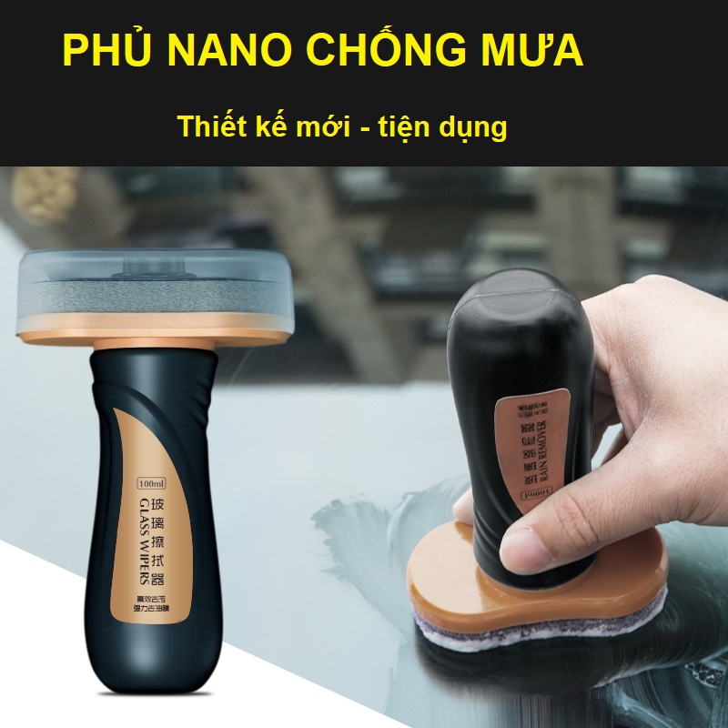 Phủ Nano kính ô tô Sopami - Chống bám nước kính xe hơi