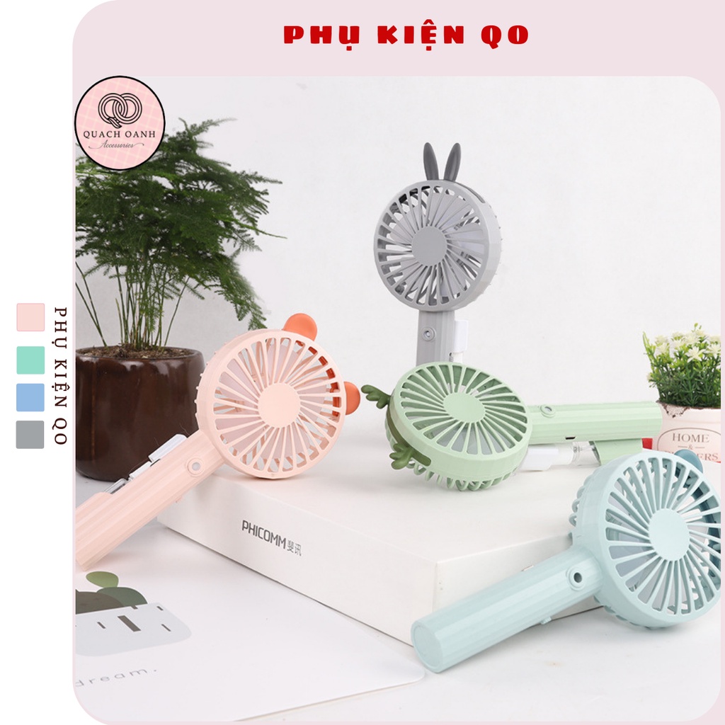 Quạt mini cầm tay phun sương làm mát - QUAT90