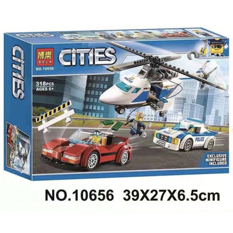 Đồ chơi xếp hình le.go city urban lắp ráp máy bay bela 10656