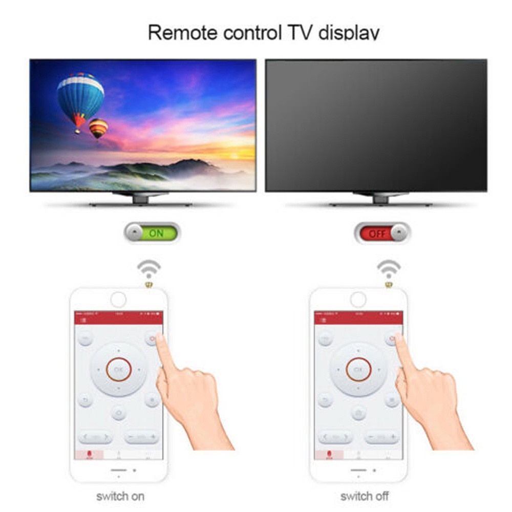 Điều khiển từ xa hồng ngoại không dây thông minh cổng 3.5mm thích hợp cho điện thoại iPhone/ Android