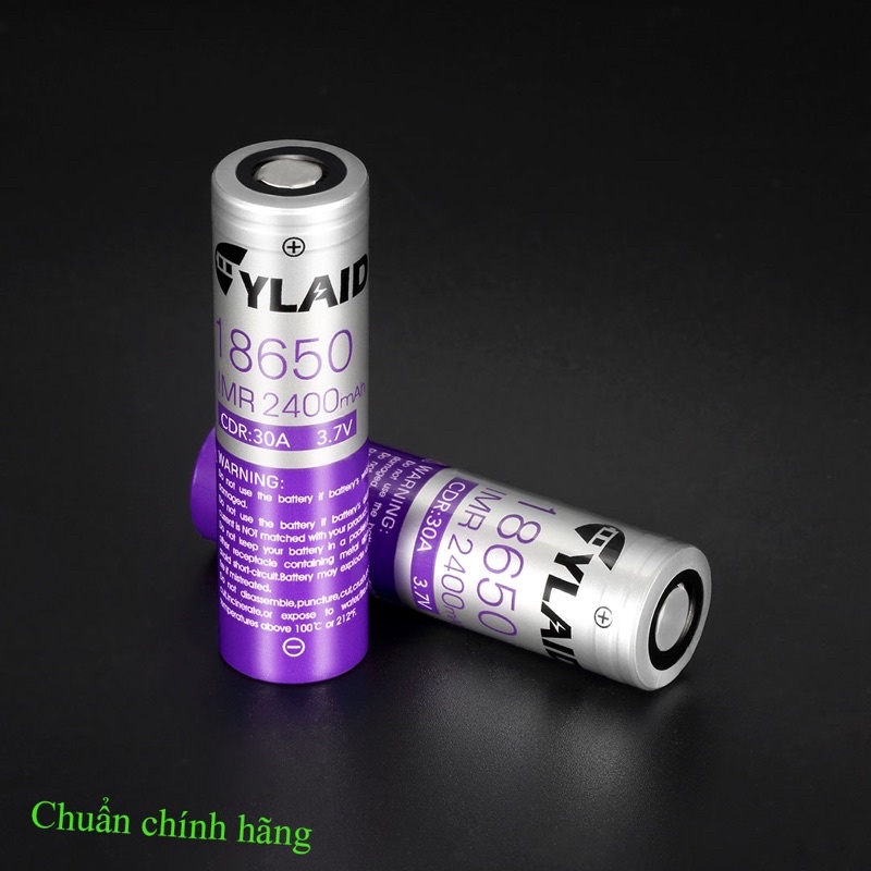 Pin sạc Cylaid 18650 2400mah Xả 30A.Chuẩn chính hãng(giá 1 viên)