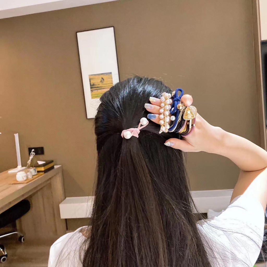 Set 11 Kiểu Thun Cột Tóc