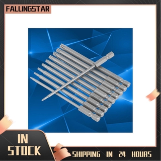 Bộ 10 mũi khoan lục giác s2 100mm 1 / 4 inch