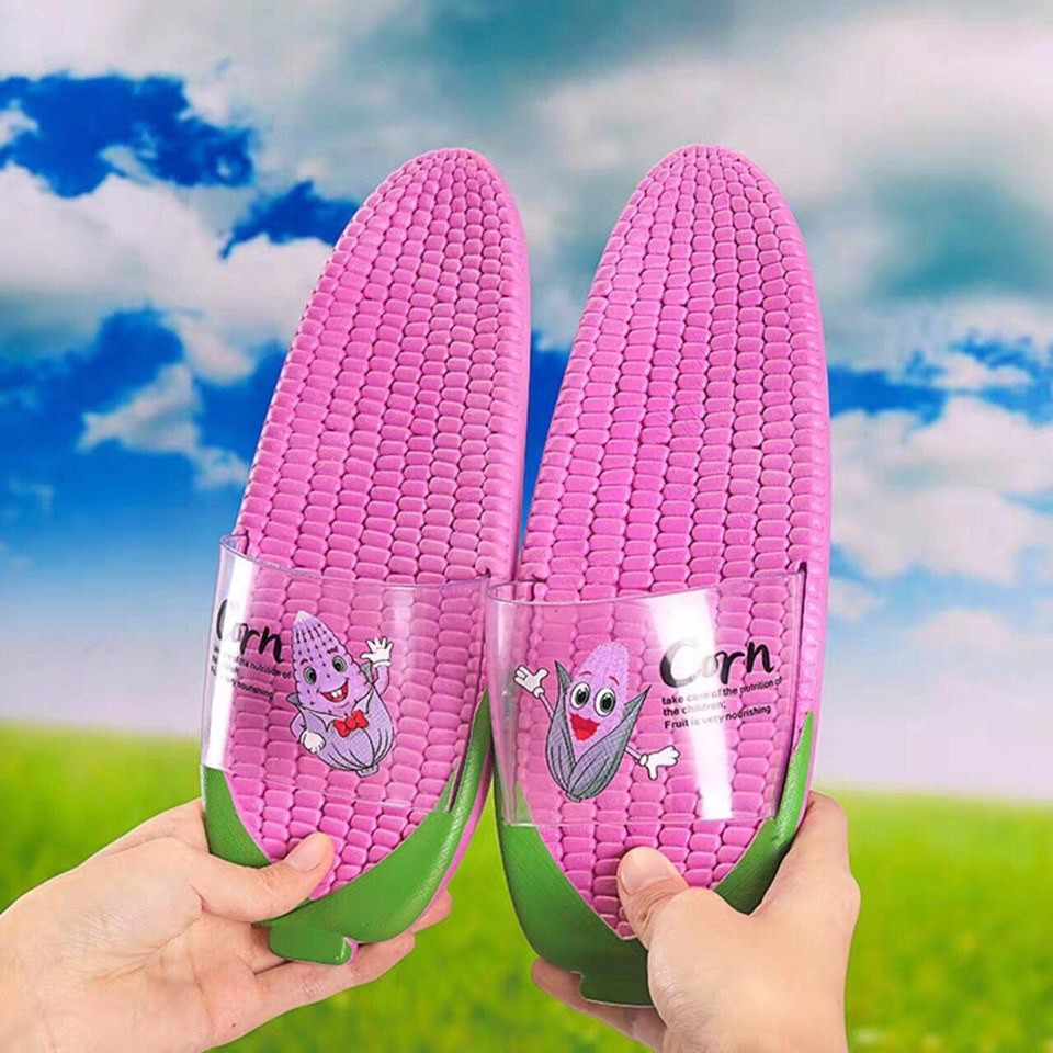 Xả Hàng Dép cao su Bắp Ngô cute