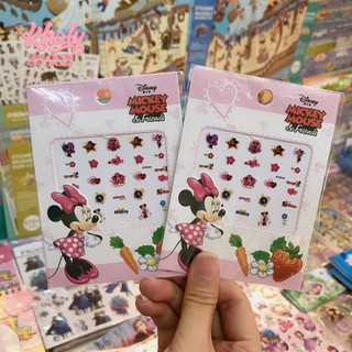 Nail sticker miếng dán móng tay hình chuột Minnie màu hồng siêu xinh cho trẻ em, bé gái - 4P2NQYM01