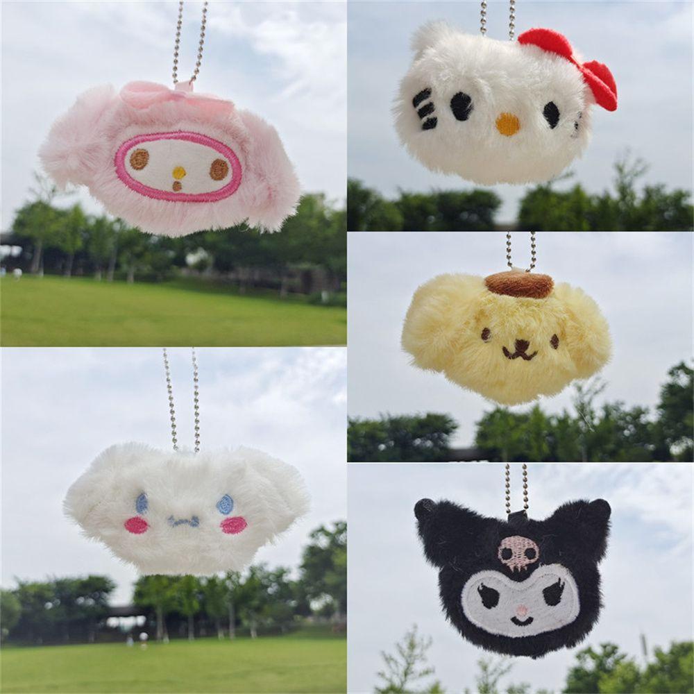 Móc Khóa Hình Thú Nhồi Bông Kulomi Hello Kitty Trang Trí Ba Lô