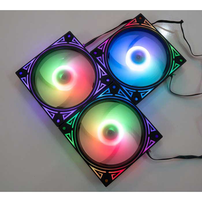 HOT -  Bộ 5 quạt tản nhiệt CPU LED RGB (fan WM star-V2) | WebRaoVat - webraovat.net.vn