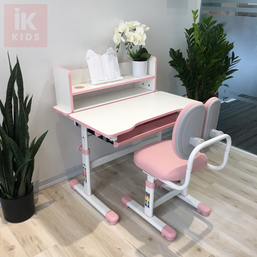 Bàn học thông minh  bộ bàn học sinh tiểu học A80 KT 80*60cm IK KIDS