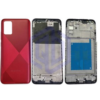 Bộ vỏ + khay sim dành cho samsung a02s / a025f zin