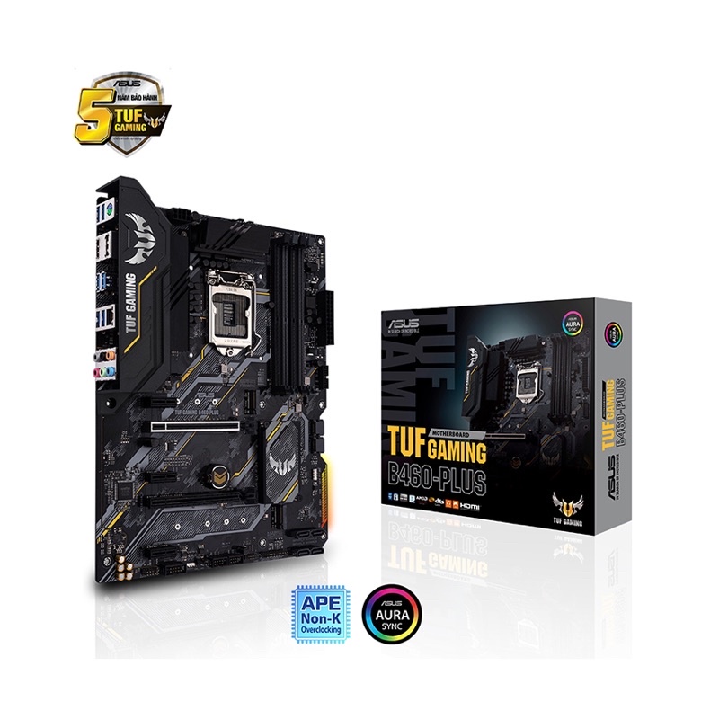 Mainboard ASUS TUF GAMING B460M-PLUS (Intel B460, Socket 1200, m-ATX, 4 khe Ram DDR4) Mã SP: MBA