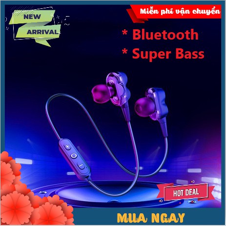 Cao Cấp - Tai Nghe Bluetooth Âm Thanh Vòm 8D KT2 Pro Bass 2019 Âm Thanh Siêu Hay, Nghe EDM Cực Phê