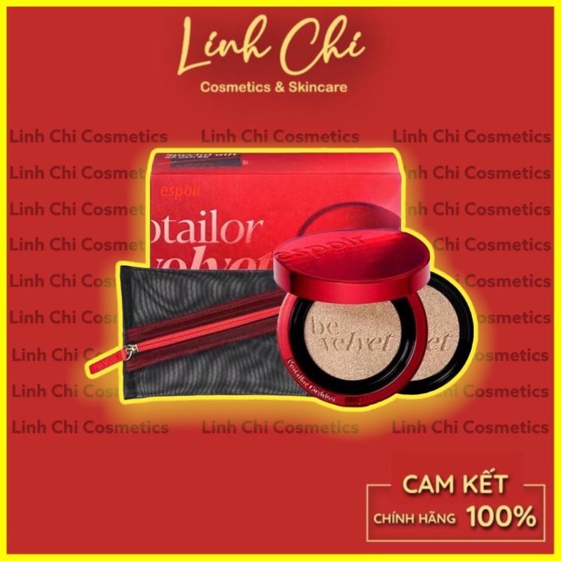 Phấn Nước Cushion Espoir Pro Tailor Be Velvet Cover SPF 34 PA++