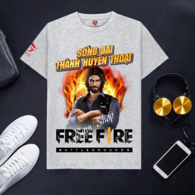 VHL Store  Áo Free Frie ghi xám cotton cực đẹp -ALOK VHL Store
