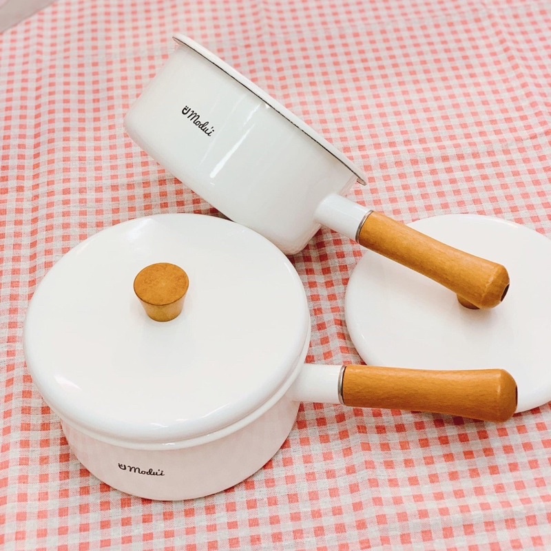 Nồi Sứ Modui Nấu Cháo, Nấu Bột Ăn dặm - Nồi Nấu Bột Hàn Quốc_KO NẮP