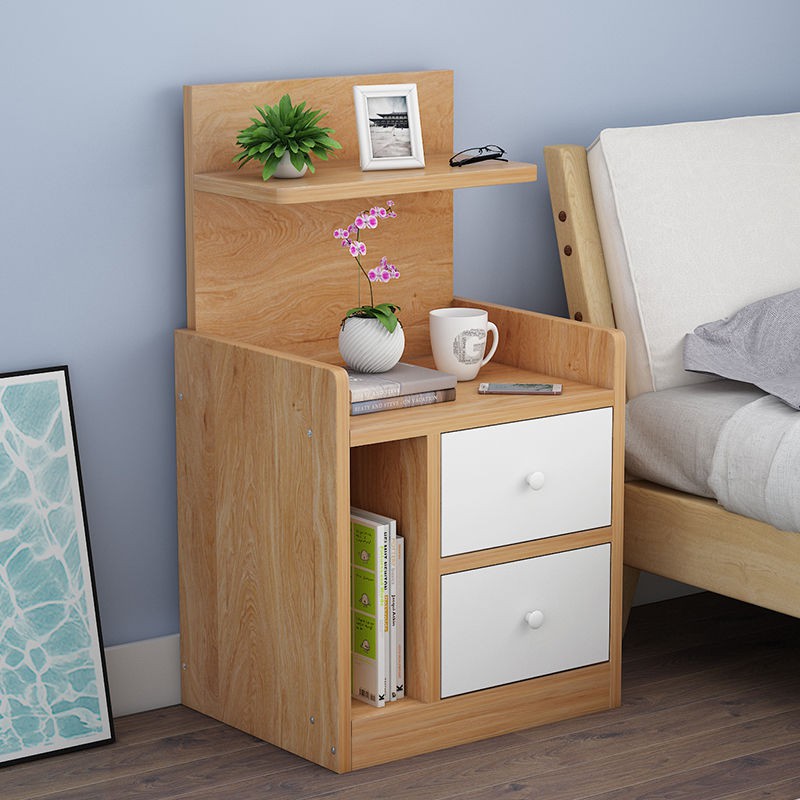 Mẫu bàn đầu giường Youbang giả rắn hiện đại gỗ đơn giản phòng ngủ tủ lưu trữ