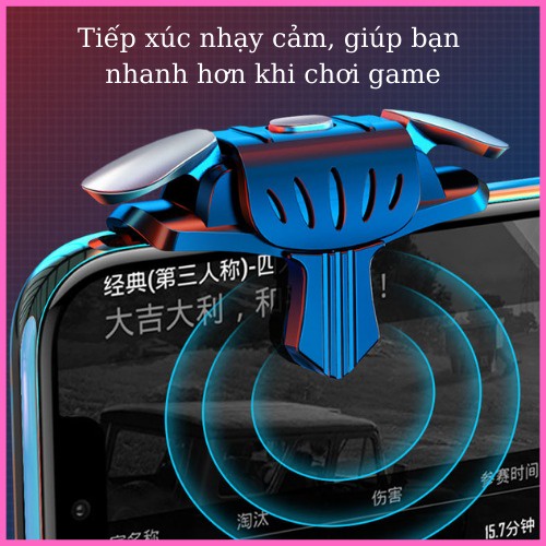 Nút Bấm Chơi Game, Nút Bắn Chơi Game Pubg, Free Fire Bộ 2 Nút 2 Chiều Cho Điện Thoại, Ipad Mới Nhất