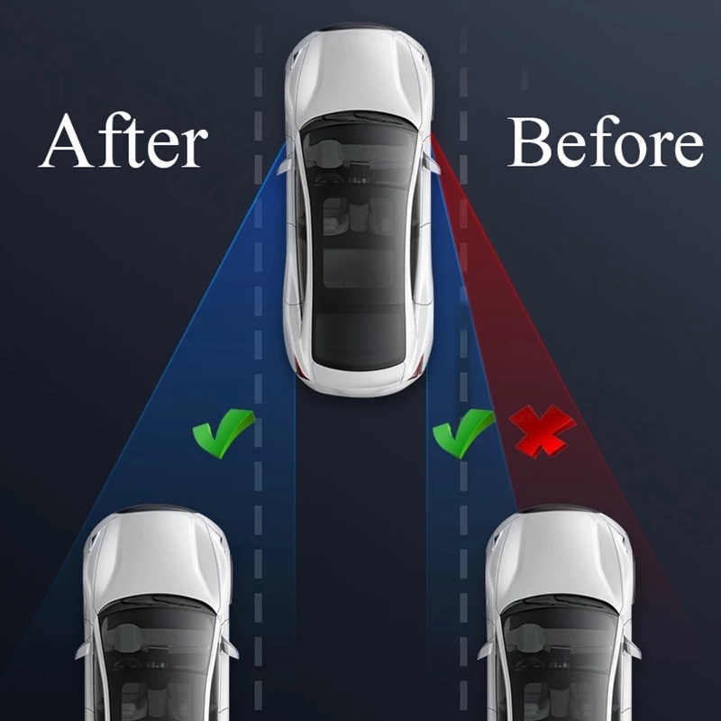 [2 Gương Chiếu Hậu Góc Rộng Tùy Chỉnh Điểm Mù Cho Xe Hơi]