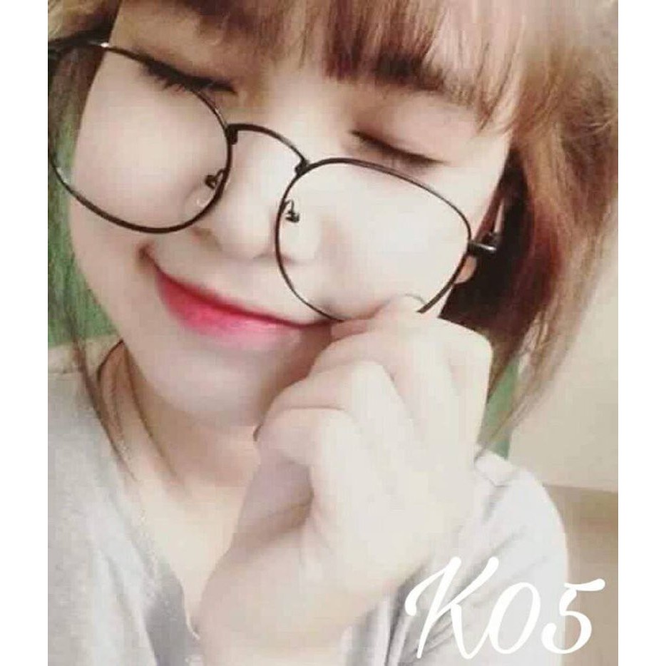 Mắt Kính Gọng Cận Ngố Form Tròn Nobita K09 Siêu Dễ Thương - Hazo