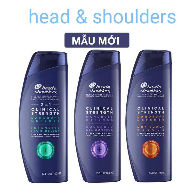 Dầu Gội Làm Sạch Gàu Head & Shoulders Clinical Strength Dandruff Defense Shampoo 400ml