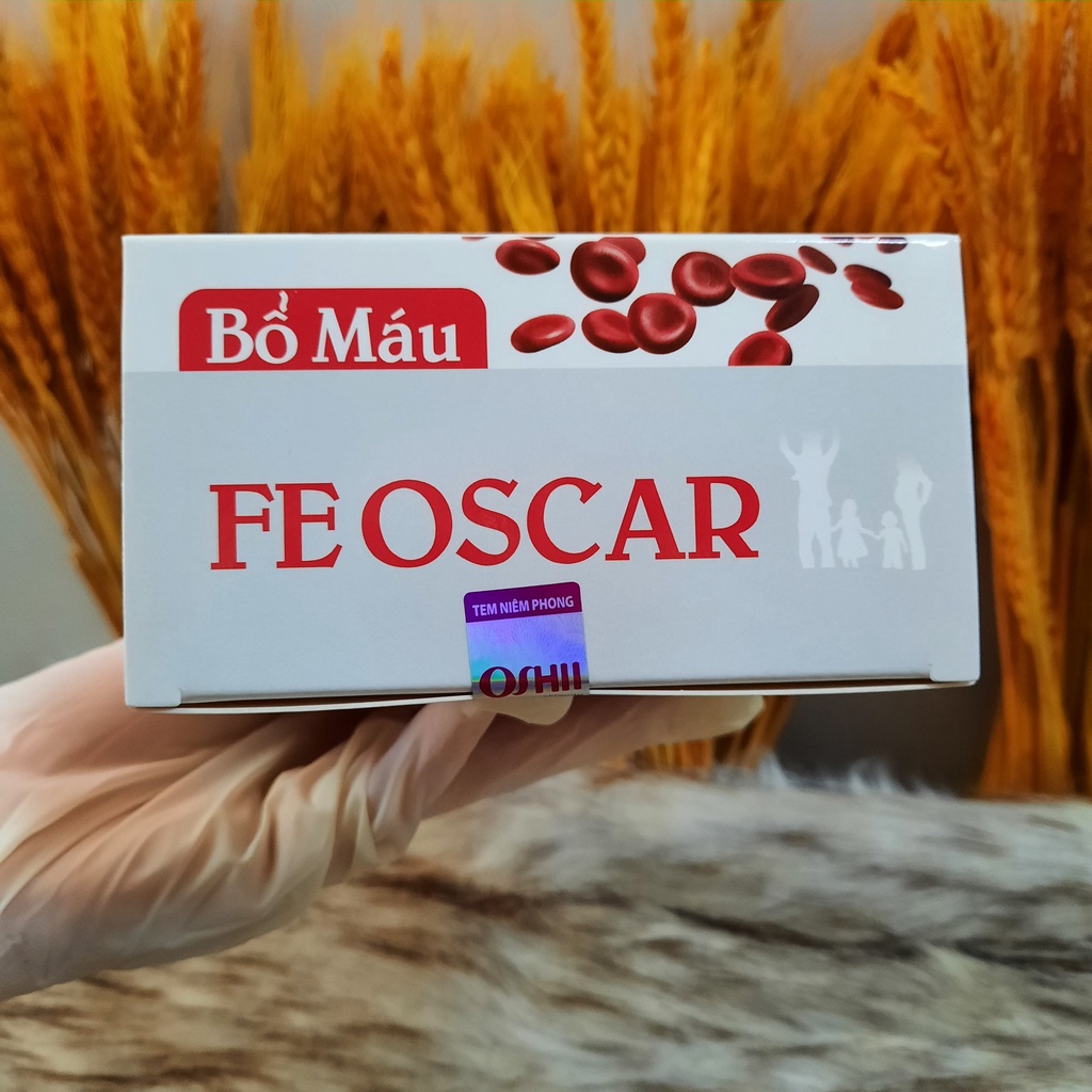 FE OSCAR,Viên uống bổ máu, bổ sung sắt, acid folic, vitamin B12