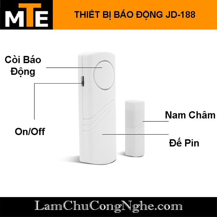 Thiết bị báo động chống trộm mở cửa không dây JD-188