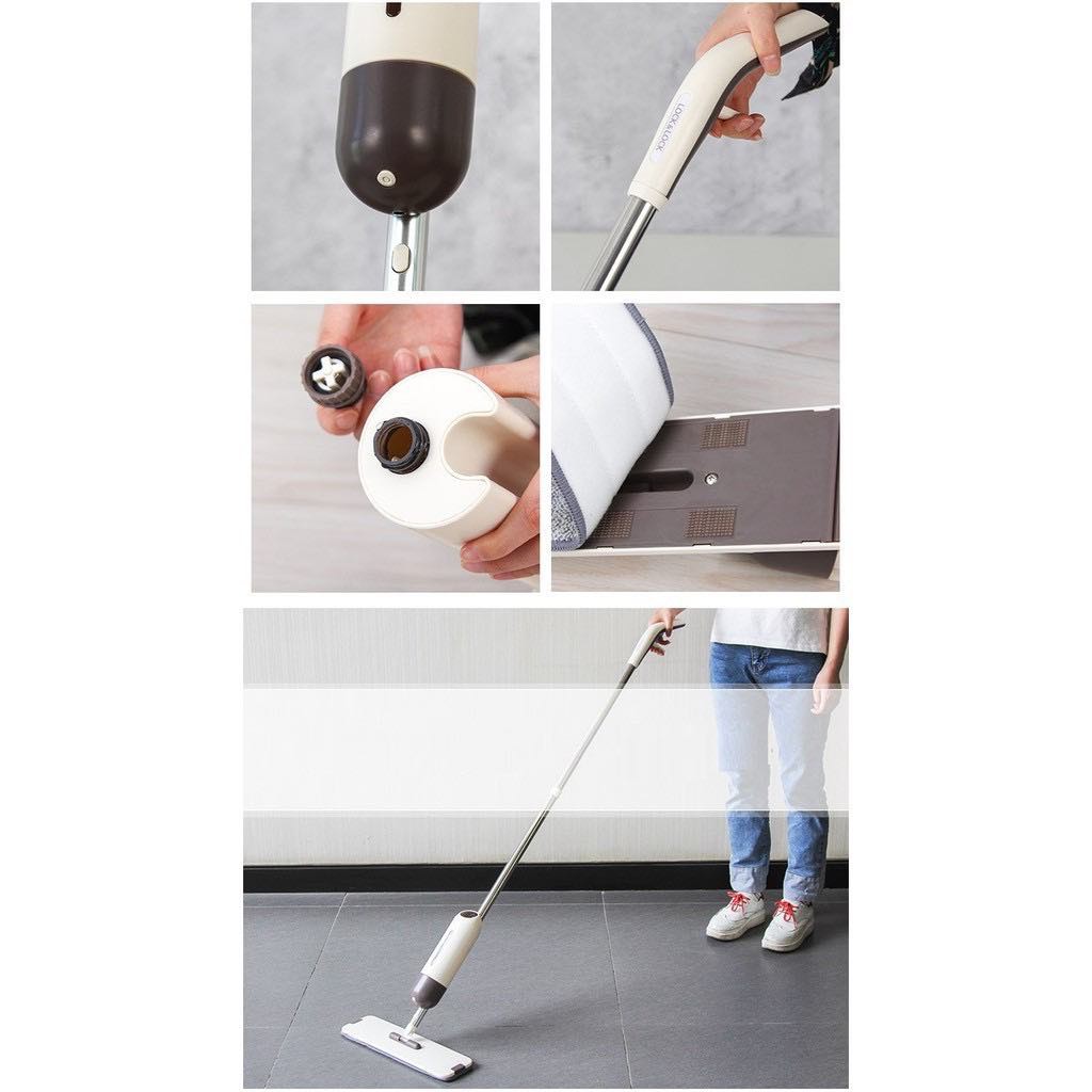 Cây Lau Nhà Dạng Xịt Nước Lock&Lock - ETM472 - Kèm 2 bông lau