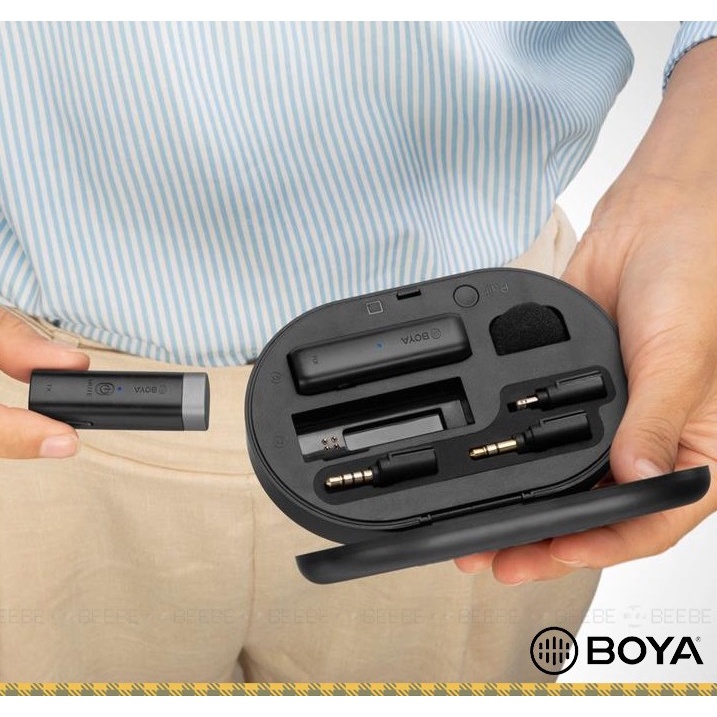 Boya BY-WM3D / BY-WM3U - Micro Không Dây True-Wireless Cho Các Thiết Bị IOS, Android Smartphone, Cameras (2.4 GHz)