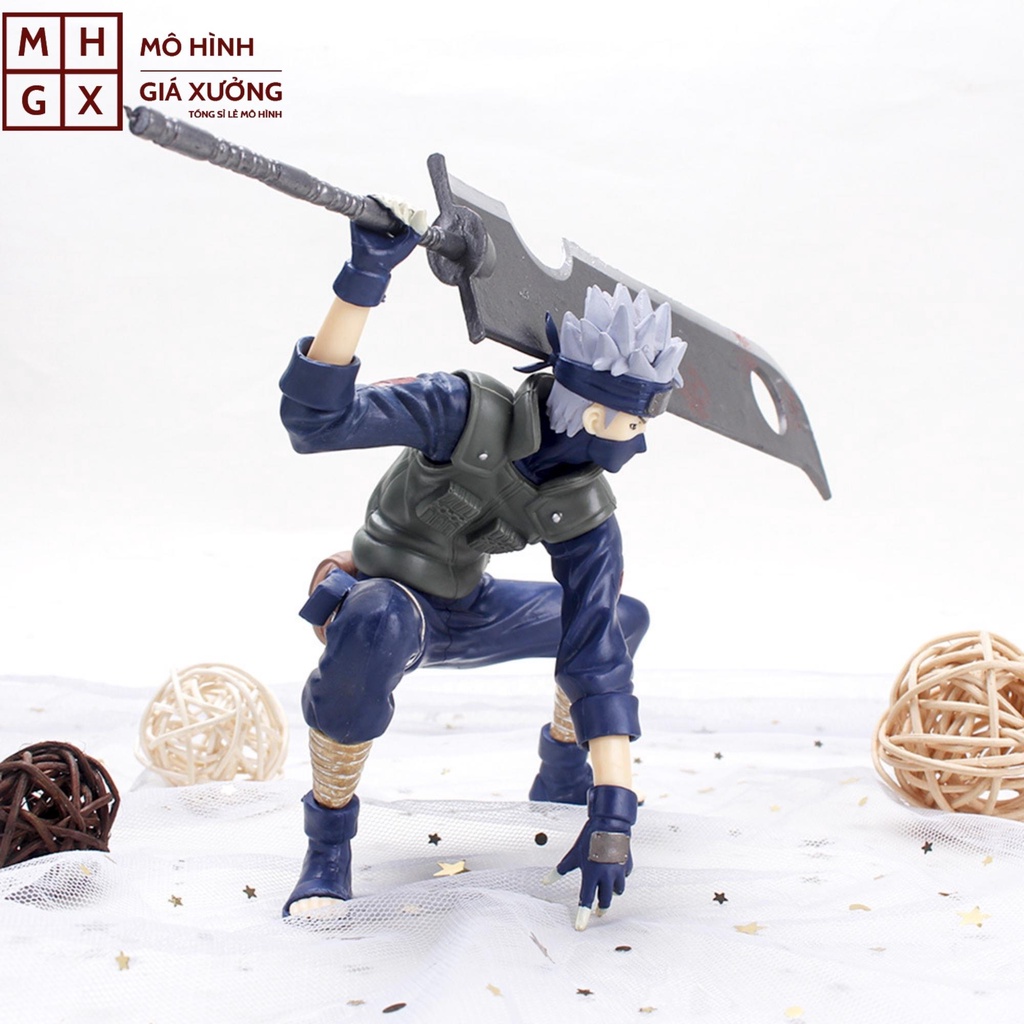 Mô Hình Naruto - Kakashi cầm đao siêu ngầu cao 15cm. Figure anime One Piece mô hình giá xưởng
