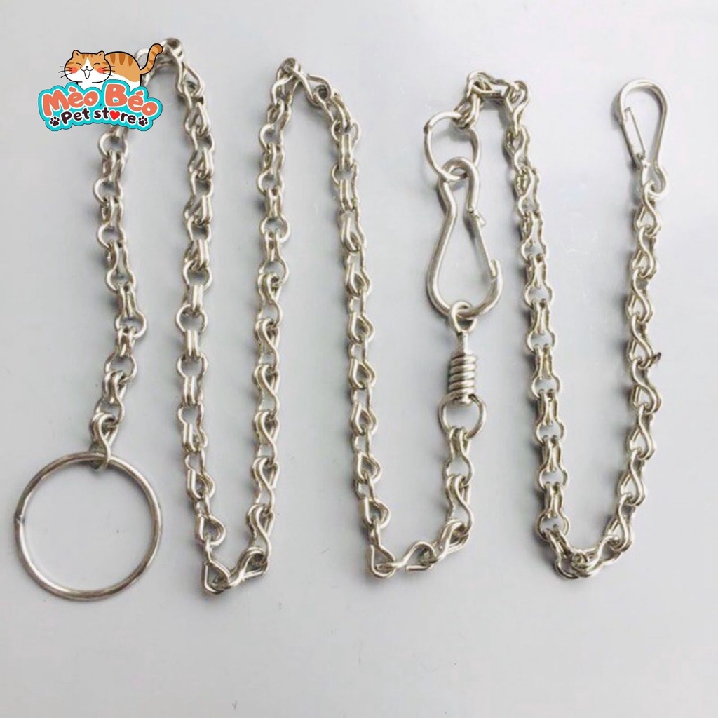Dây xích inox kèm vòng cổ cho chó mèo