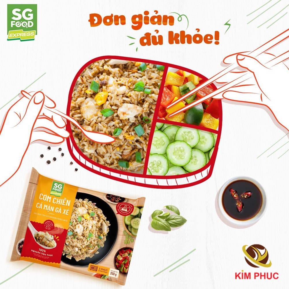Cơm chiên cá mặn gà xé SGFood - 250g