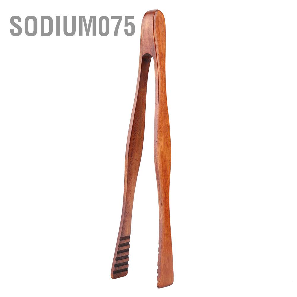 Sodium075 Wooden BBQ Clip Buffet Food Tongs Bread Steak Kitchen Clamp Serving Tool