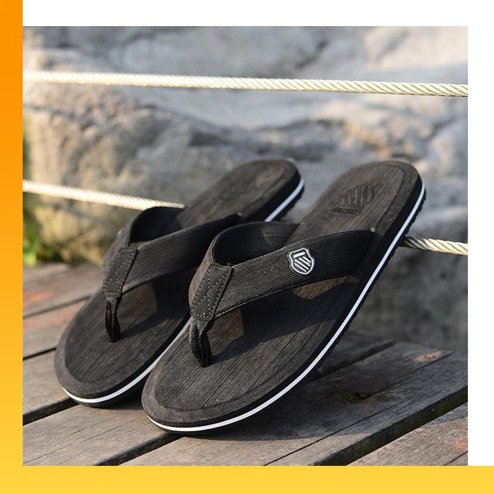 Dép Kẹp Big Size Nam 45 46 47 48 - Dép Kẹp Nam Hami  Cao Cấp Màu Đen Big Size
