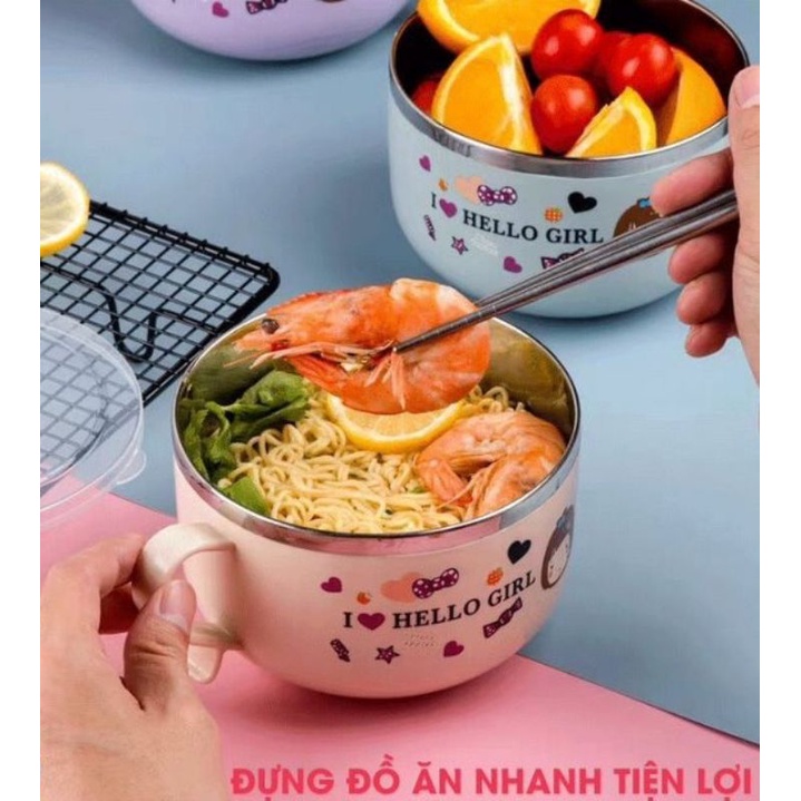 Ca mì có nắp, bát ăn cách nhiệt