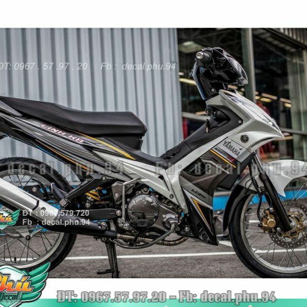 Tem rời Exciter 2006-2010 đen bạc (B)