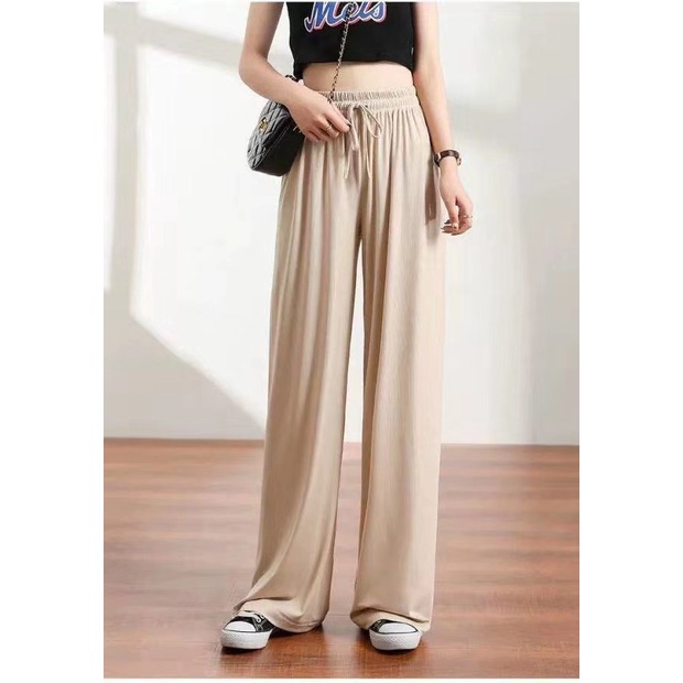 Quần thun nữ suông ống rộng chất tăm mềm mịn bảng màu Basic dễ phối đồ CW099