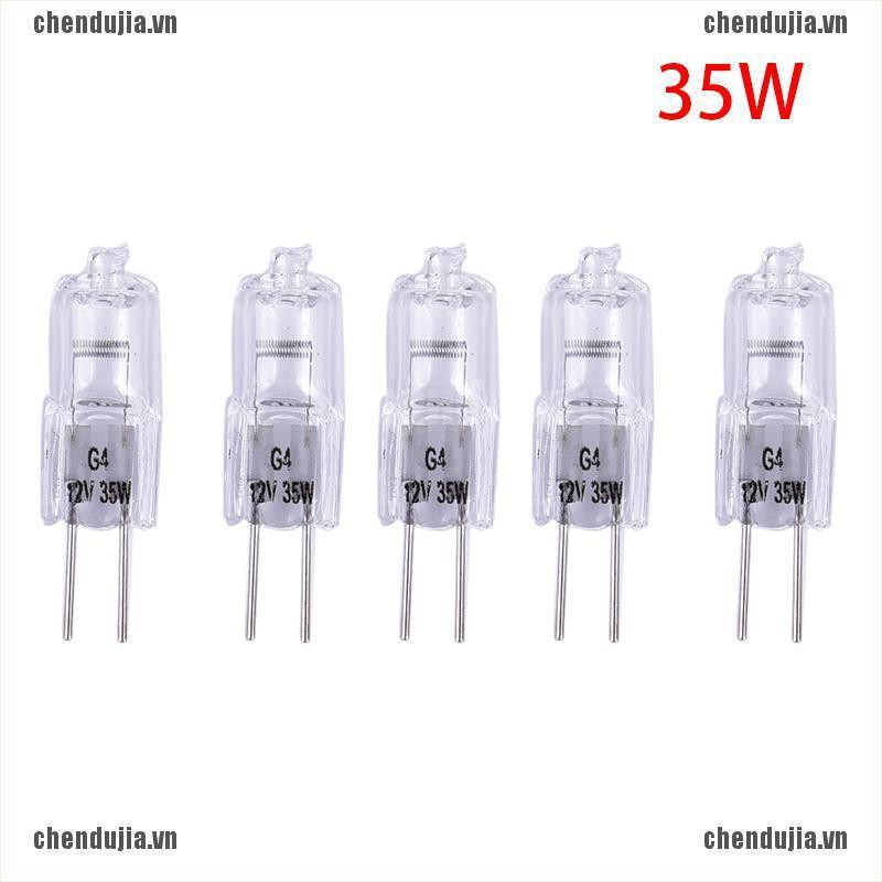 Set 5 Bóng Đèn Halogen Thay Thế G4 12V 5W 10W 20W 35W