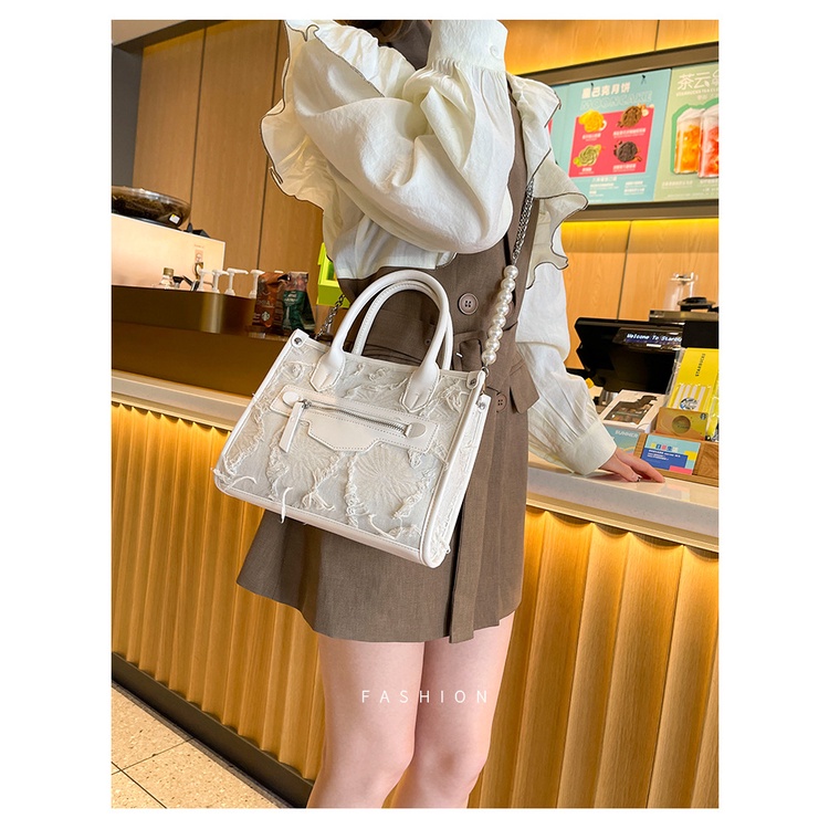 Túi vải JASMIN NOIR phối tua thời trang dành cho nữ